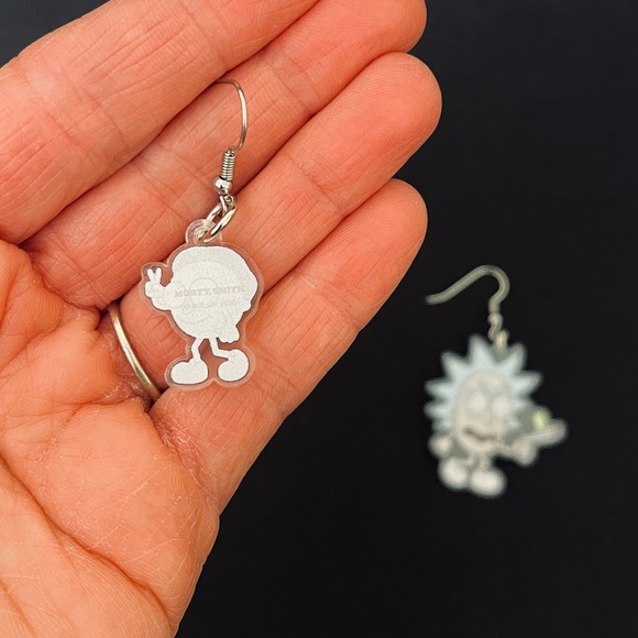 Rick and Morty Dangle Earrings - Picture 8 of 10